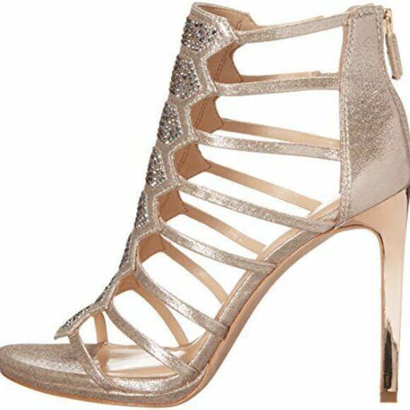 Vince Camuto "Gavin" Dress Sandal - Soft Gold - Picture 3 of 7